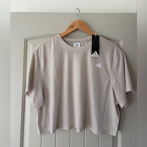 NWT Adidas Women’s Training Crop Tee - Wonder Alumina - XL WE MIN TEE